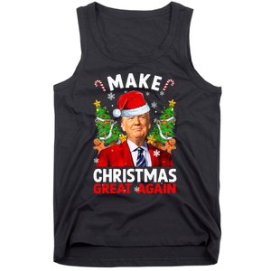 Make Christmas Great Again Funny Donald Trump Santa Xmas Tank Top