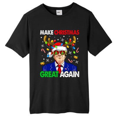 Make Christmas Great Again Trump 2024 Xmas Tall Fusion ChromaSoft Performance T-Shirt