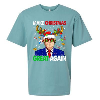 Make Christmas Great Again Trump 2024 Xmas Sueded Cloud Jersey T-Shirt