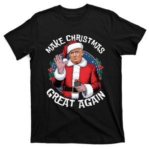 Make Christmas Great Again Funny Santa Trump 2024 Election T-Shirt