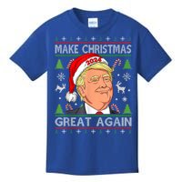 Make Christmas Great Again Funny Trump Ugly Christmas Gift Kids T-Shirt