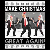 Make Christmas Great Again Trump Dancing City Backpack