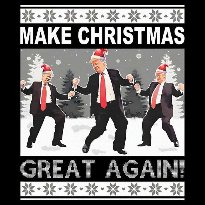Make Christmas Great Again Trump Dancing City Backpack