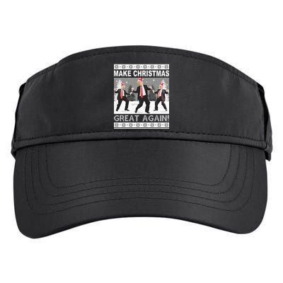 Make Christmas Great Again Trump Dancing Adult Drive Performance Visor