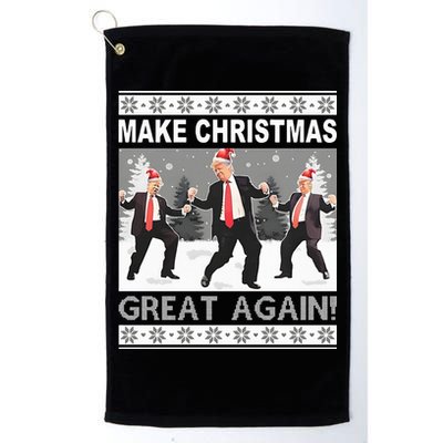 Make Christmas Great Again Trump Dancing Golf Towel