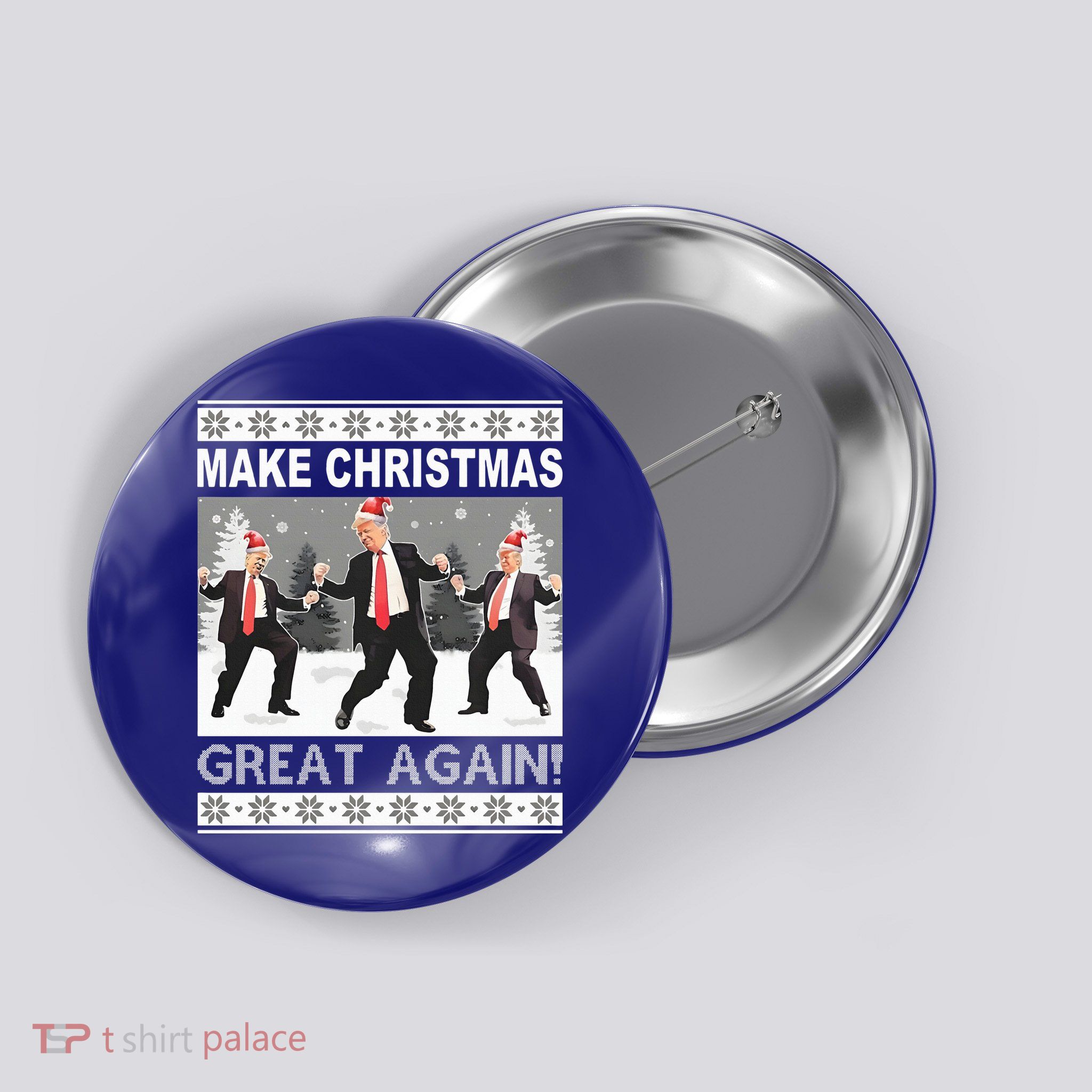 Make Christmas Great Again Trump Dancing Button