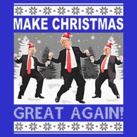 Make Christmas Great Again Trump Dancing Womens Tank Top