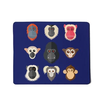 Monkey Chimpanzee Gorilla Spider Monkey Squirrel Monkey Mousepad