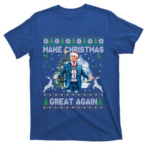 Make Christmas Great Again Ugly Funny Trump 47 Xmas Meaningful Gift T-Shirt