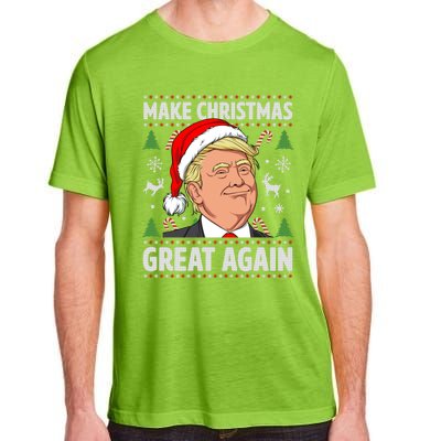 Make Christmas Great Again Funny Trump Ugly Christmas Gift Adult ChromaSoft Performance T-Shirt