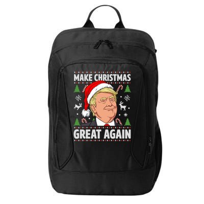Make Christmas Great Again Funny Trump Ugly Christmas Gift City Backpack
