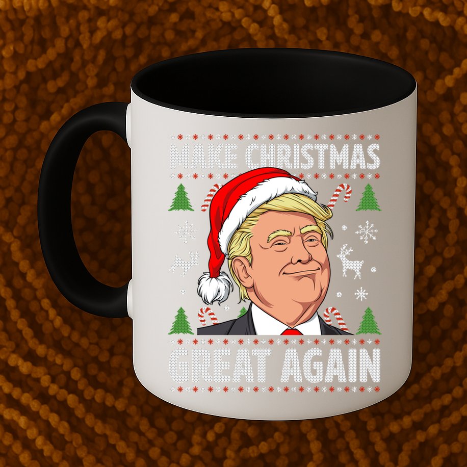 Make Christmas Great Again Funny Trump Ugly Christmas Gift Mug
