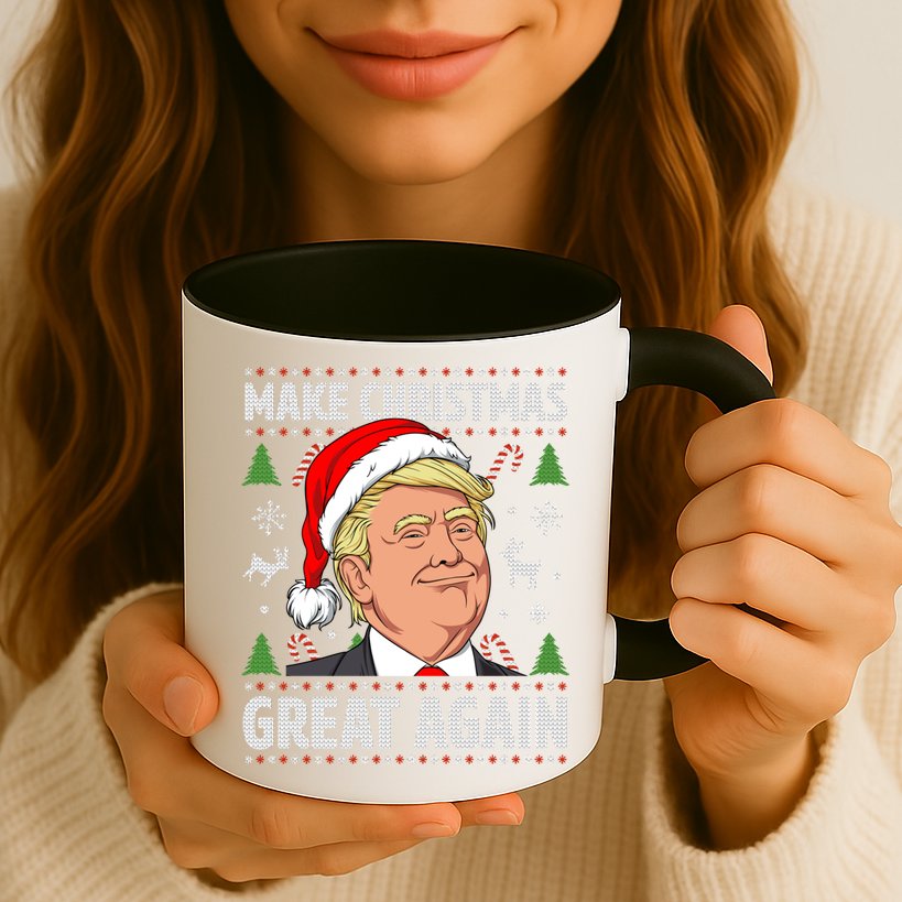 Make Christmas Great Again Funny Trump Ugly Christmas Gift Mug