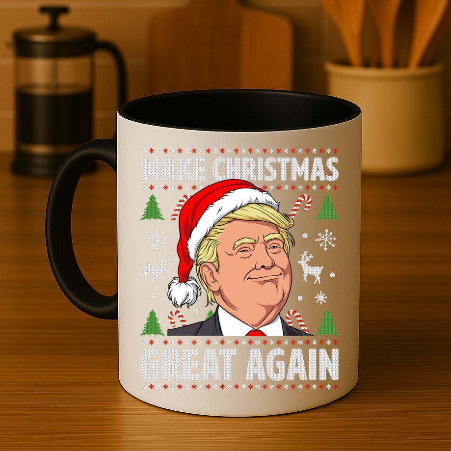 Make Christmas Great Again Funny Trump Ugly Christmas Gift Mug