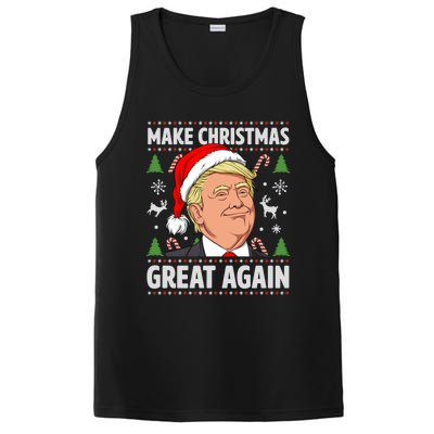 Make Christmas Great Again Funny Trump Ugly Christmas Gift PosiCharge Competitor Tank