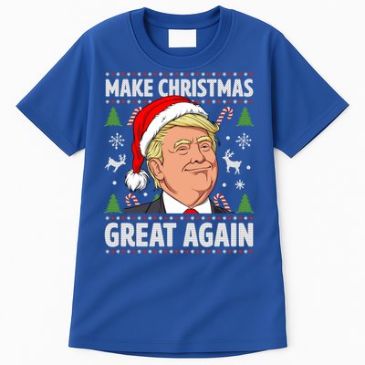 Make Christmas Great Again Funny Trump Ugly Christmas Gift Tall T-Shirt