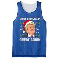 Make Christmas Great Again Funny Trump Ugly Christmas Gift Mesh Reversible Basketball Jersey Tank