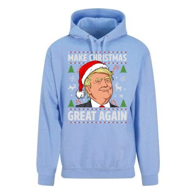 Make Christmas Great Again Funny Trump Ugly Christmas Gift Unisex Surf Hoodie