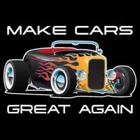 Make Cars Great Again! Classic Muscle Car Hotrod Design 16 in Basic Backpack