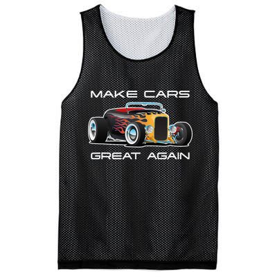 Make Cars Great Again! Classic Muscle Car Hotrod Design Mesh Reversible Basketball Jersey Tank