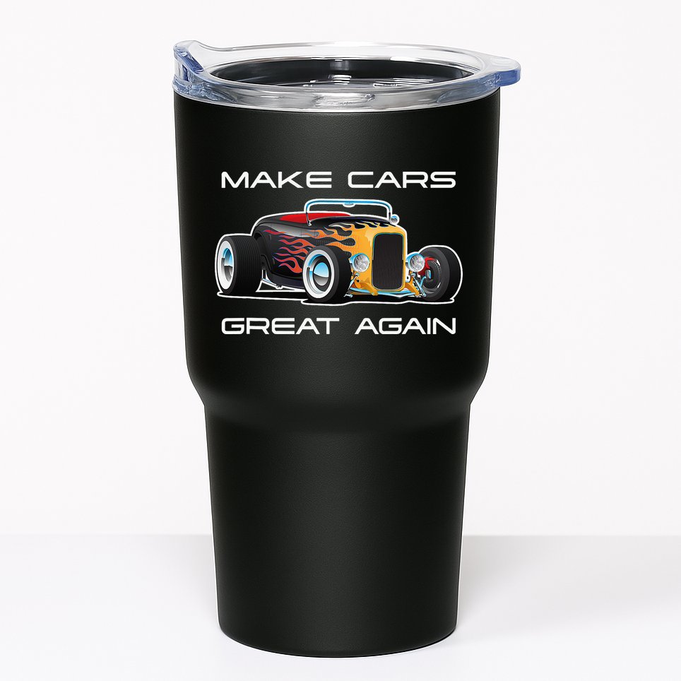 Make Cars Great Again! Classic Muscle Car Hotrod Design Tumbler