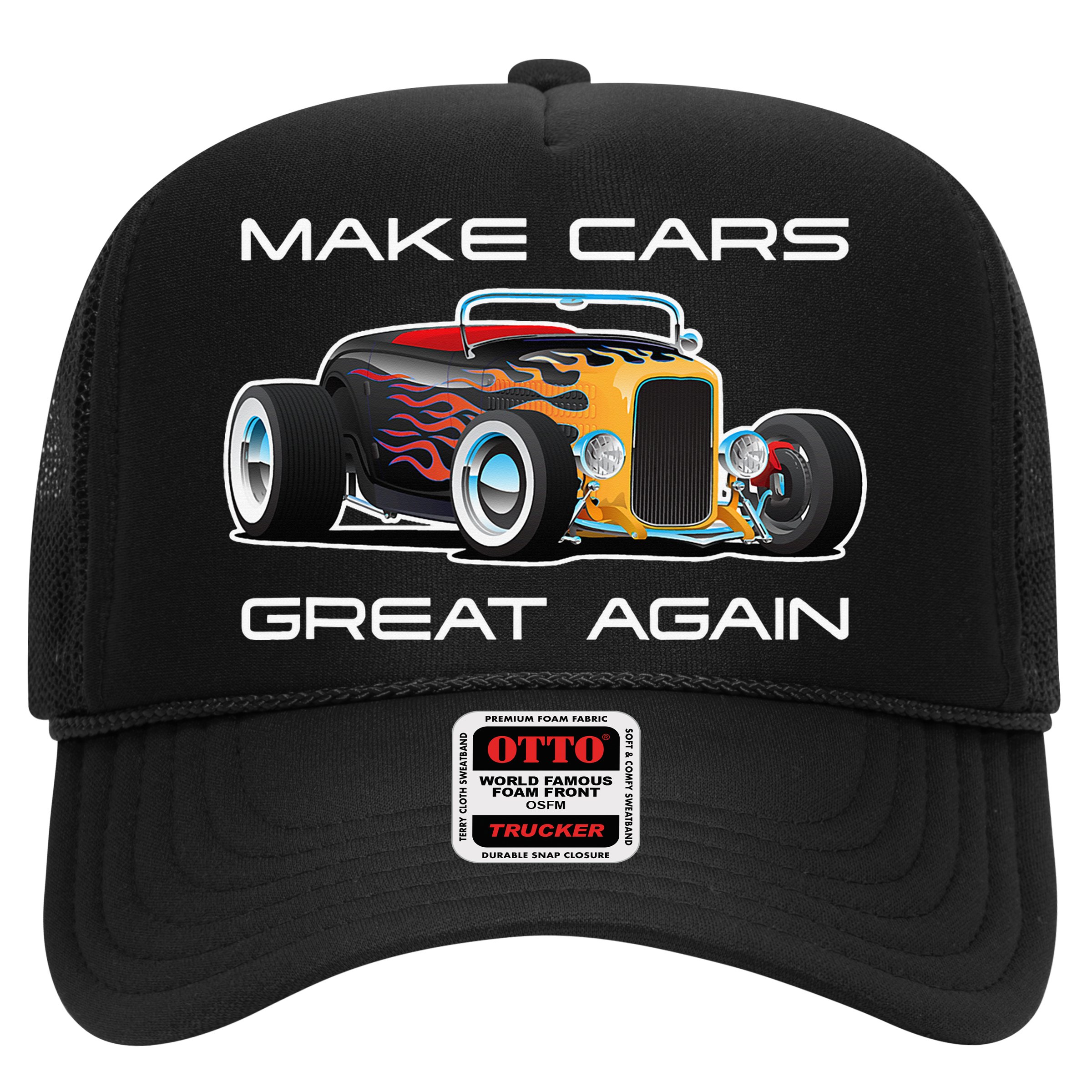 Make Cars Great Again! Classic Muscle Car Hotrod Design Hat