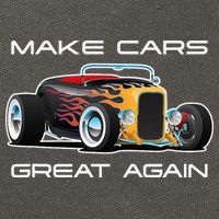 Make Cars Great Again! Classic Muscle Car Hotrod Design Cotton Canvas Backpack