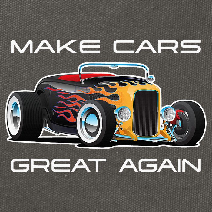 Make Cars Great Again! Classic Muscle Car Hotrod Design Cotton Canvas Backpack