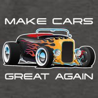 Make Cars Great Again! Classic Muscle Car Hotrod Design Vector Backpack