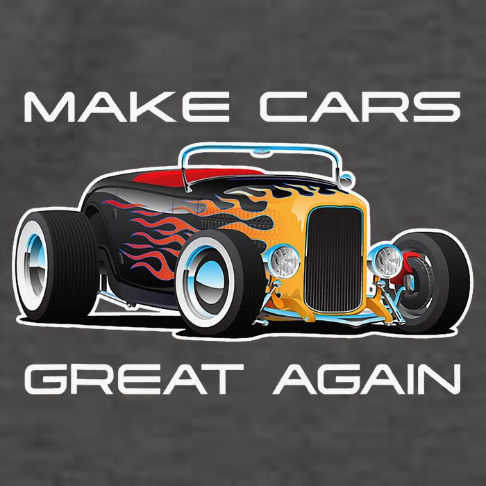Make Cars Great Again! Classic Muscle Car Hotrod Design Vector Backpack