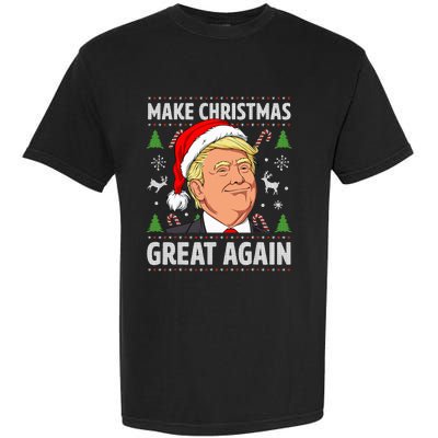 Make Christmas Great Again Funny Trump Ugly Christmas Garment-Dyed Heavyweight T-Shirt