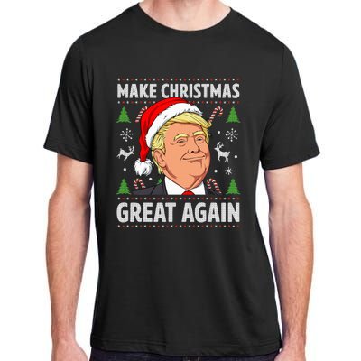 Make Christmas Great Again Funny Trump Ugly Christmas Adult ChromaSoft Performance T-Shirt