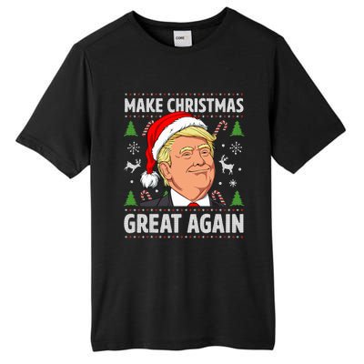 Make Christmas Great Again Funny Trump Ugly Christmas Tall Fusion ChromaSoft Performance T-Shirt