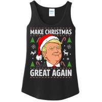 Make Christmas Great Again Funny Trump Ugly Christmas Ladies Essential Tank