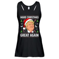 Make Christmas Great Again Funny Trump Ugly Christmas Ladies Essential Flowy Tank