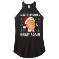 Make Christmas Great Again Funny Trump Ugly Christmas Women's Perfect Tri Rocker Tank