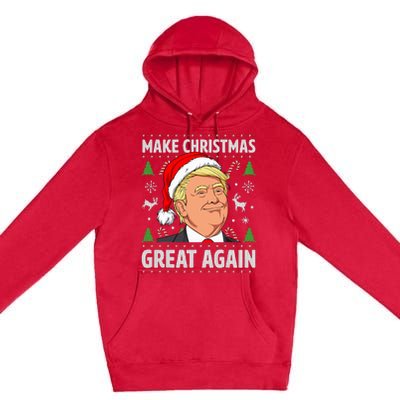 Make Christmas Great Again Funny Trump Ugly Christmas Premium Pullover Hoodie