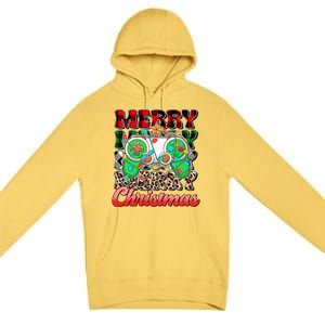 Merry Christmas Gamer Game Controler Christmas Tree Lights Gift Premium Pullover Hoodie