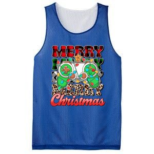 Merry Christmas Gamer Game Controler Christmas Tree Lights Gift Mesh Reversible Basketball Jersey Tank