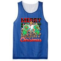 Merry Christmas Gamer Game Controler Christmas Tree Lights Gift Mesh Reversible Basketball Jersey Tank