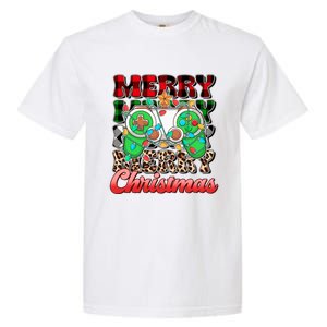 Merry Christmas Gamer Game Controler Christmas Tree Lights Gift Garment-Dyed Heavyweight T-Shirt