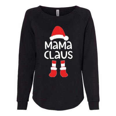 Mama Claus Gift Matching Christmas Gift Womens California Wash Sweatshirt