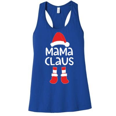 Mama Claus Gift Matching Christmas Gift Women's Racerback Tank