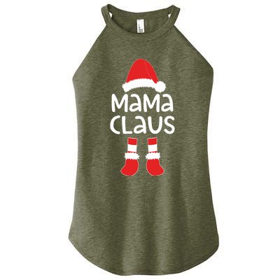 Mama Claus Gift Matching Christmas Gift Women's Perfect Tri Rocker Tank