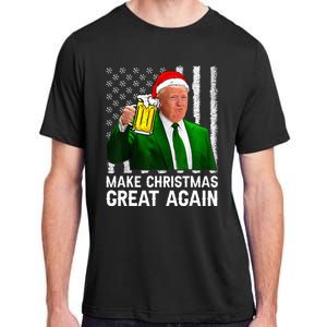 Make Christmas Great Again Beer Drinking Xmas Trump Adult ChromaSoft Performance T-Shirt