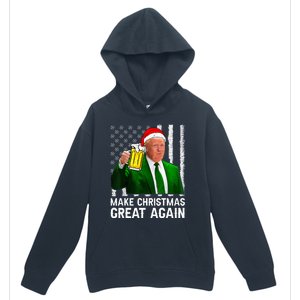 Make Christmas Great Again Beer Drinking Xmas Trump Urban Pullover Hoodie