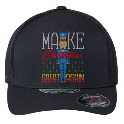 Make Christmas Great Again Trump Usa Ugly Christmas Great Gift Flexfit Unipanel Trucker Cap