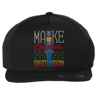 Make Christmas Great Again Trump Usa Ugly Christmas Great Gift Wool Snapback Cap