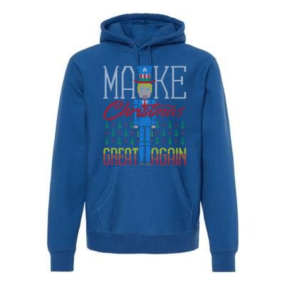 Make Christmas Great Again Trump Usa Ugly Christmas Great Gift Premium Hoodie