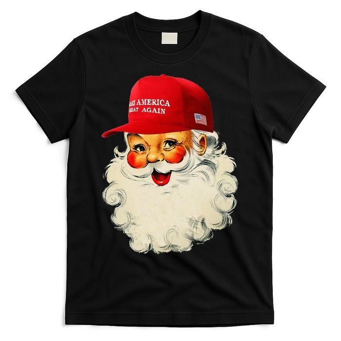 Make Christmas Great Again Trump Christmas Maga Santa T-Shirt